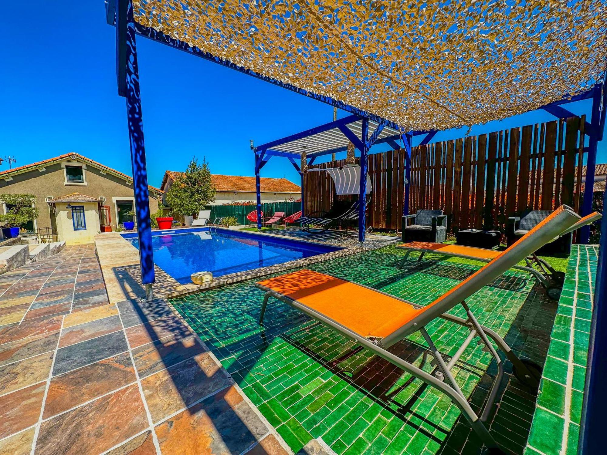 Loft Modern Avec Jardin Piscine Et Pool House Villa Lavalette Екстериор снимка