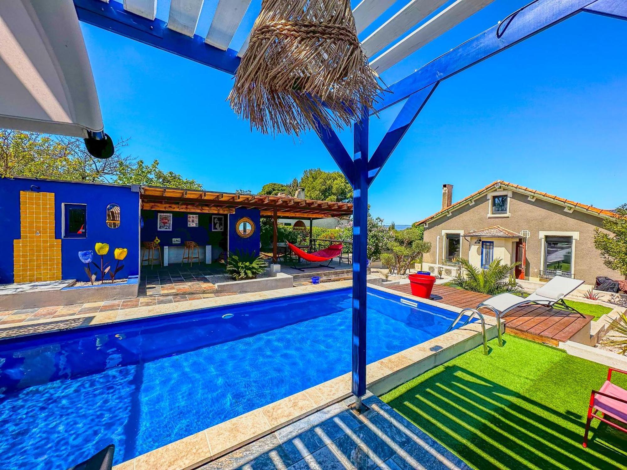 Loft Modern Avec Jardin Piscine Et Pool House Villa Lavalette Екстериор снимка